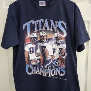 Tennessee Titans Navy AFC Champions Graphic Tee 2000
